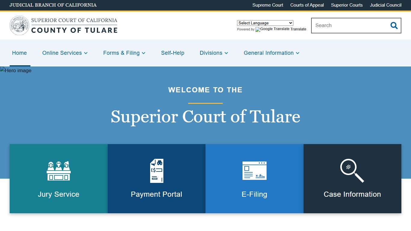 Home | Superior Court of California | County of Tulare